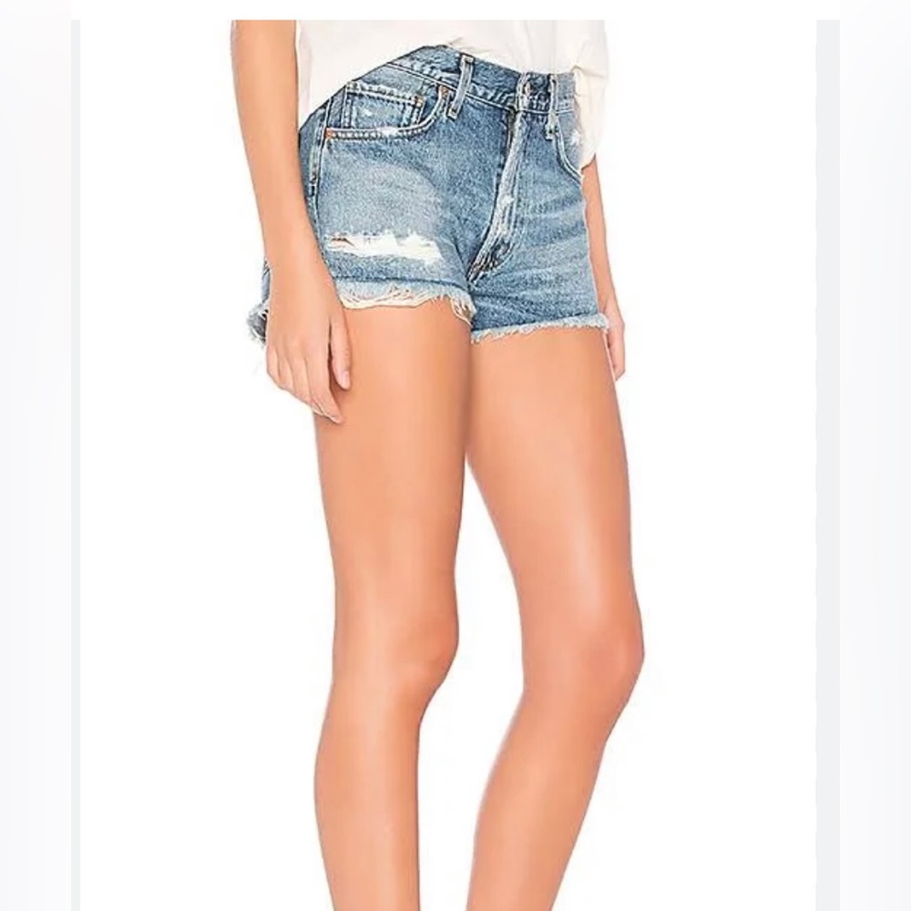 Citizens Of Humanity Light Blue Denim Cutoff Jean Shorts